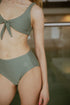 Copenhagen Cartel - Ubud bikini trusse højtaljet - Army